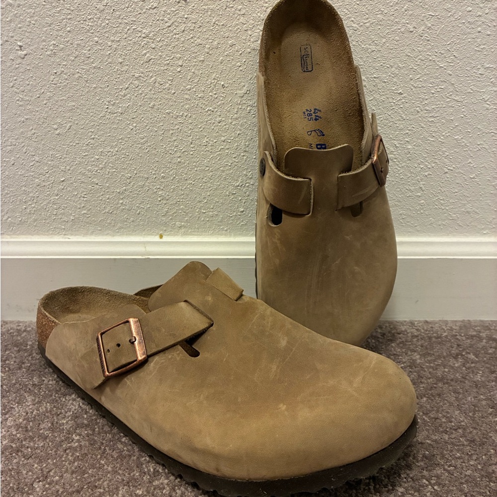 Birkenstock Brown Suede Clogs